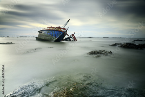 Sunken wrecks