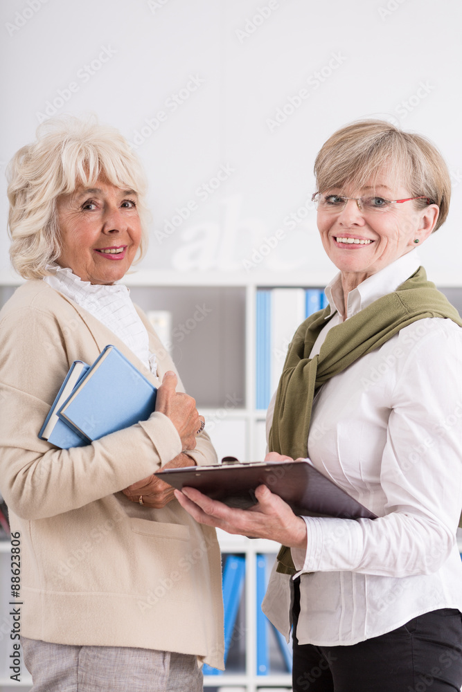 Obraz premium Talk about classes