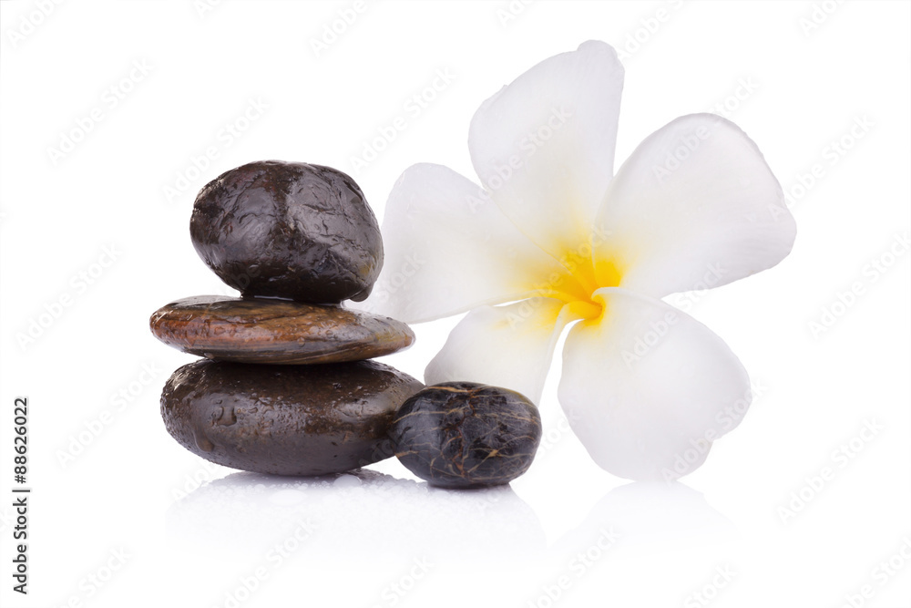 Zen spa concept isolated on white background Zen spa concept isolated on white background