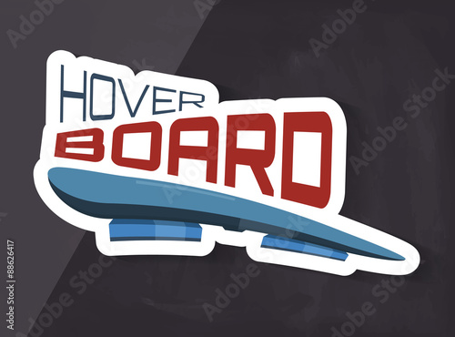 hoverboard creative vector graphic on dark backgrund