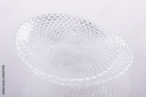 glass bowl on a background