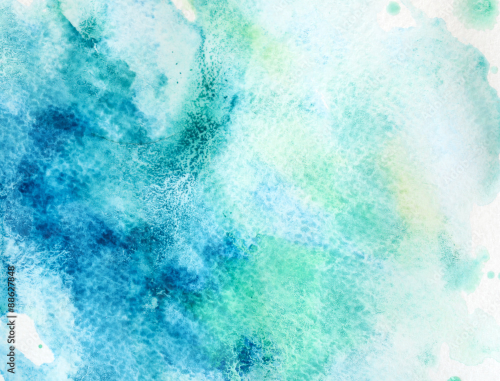 Watercolor texture on paper close-up