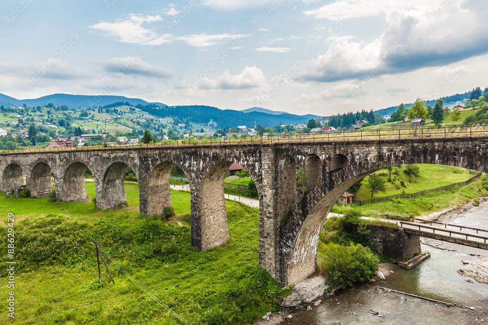 Old Austrian bridge viaduct