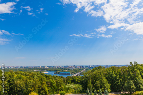 view of the Dnieper in Kiev