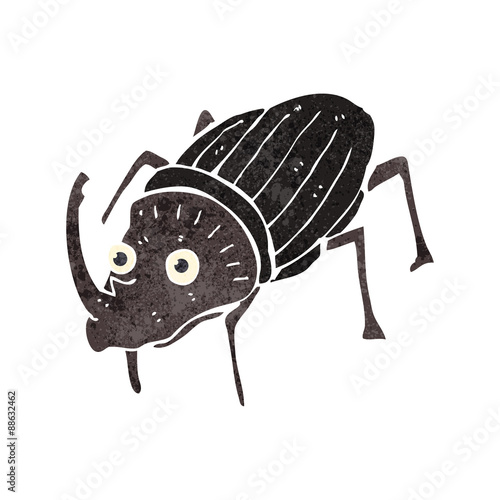retro cartoon beetle