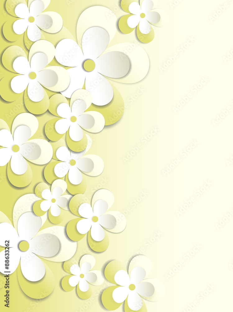 vector background with flowers vector background with flowers