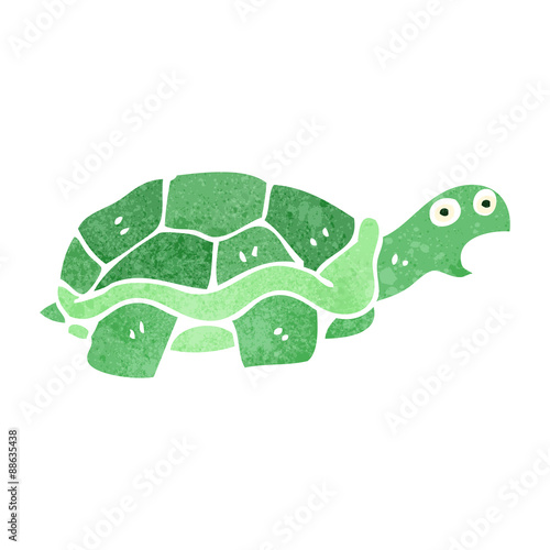 retro cartoon tortoise