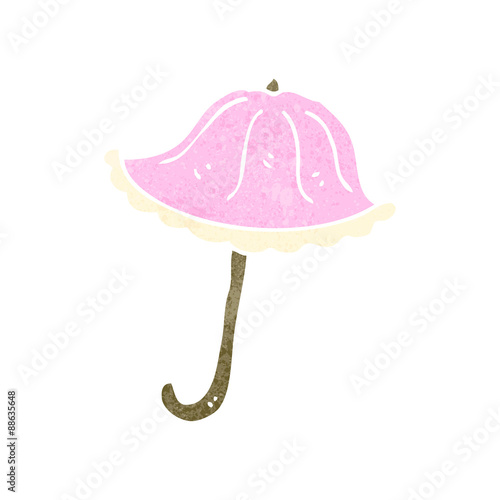 retro cartoon parasol
