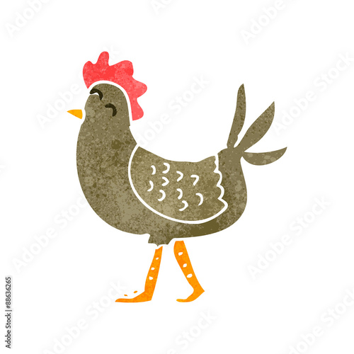 retro cartoon chicken