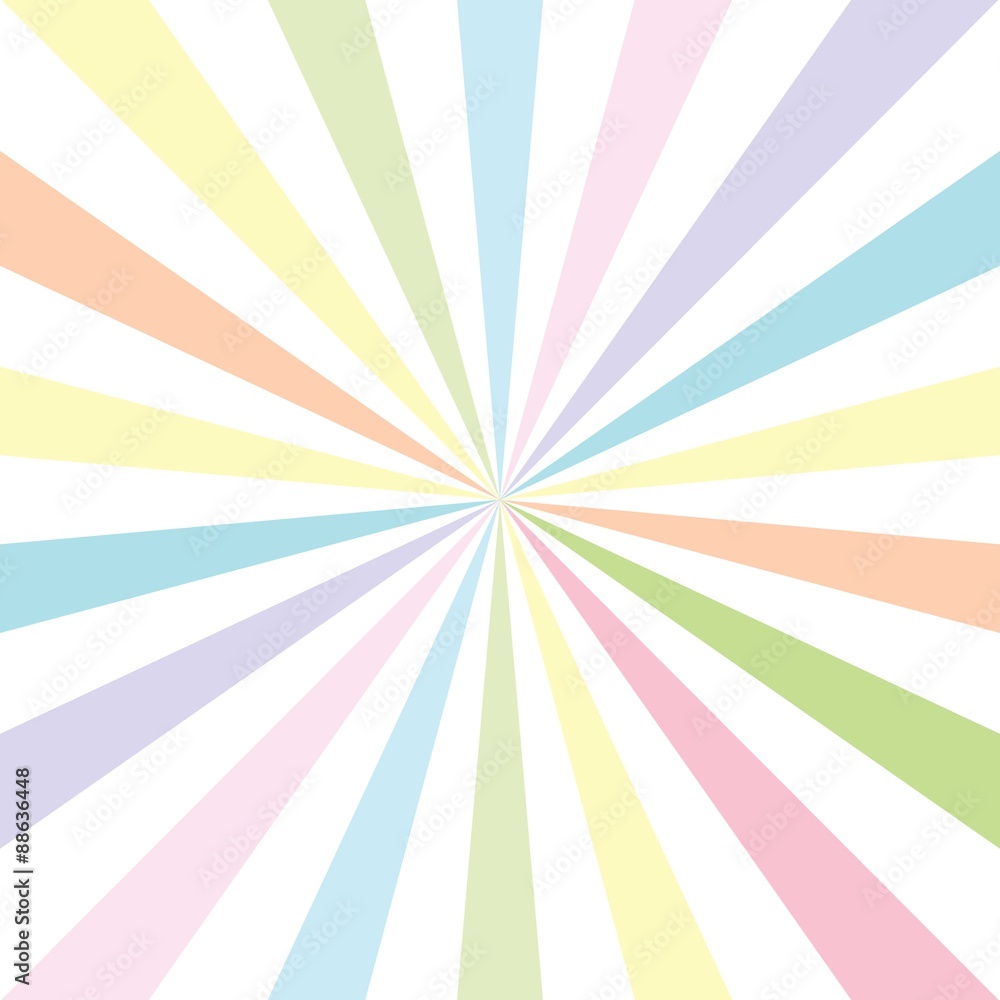 White rays on pastel color background. Vector. Background. Illus