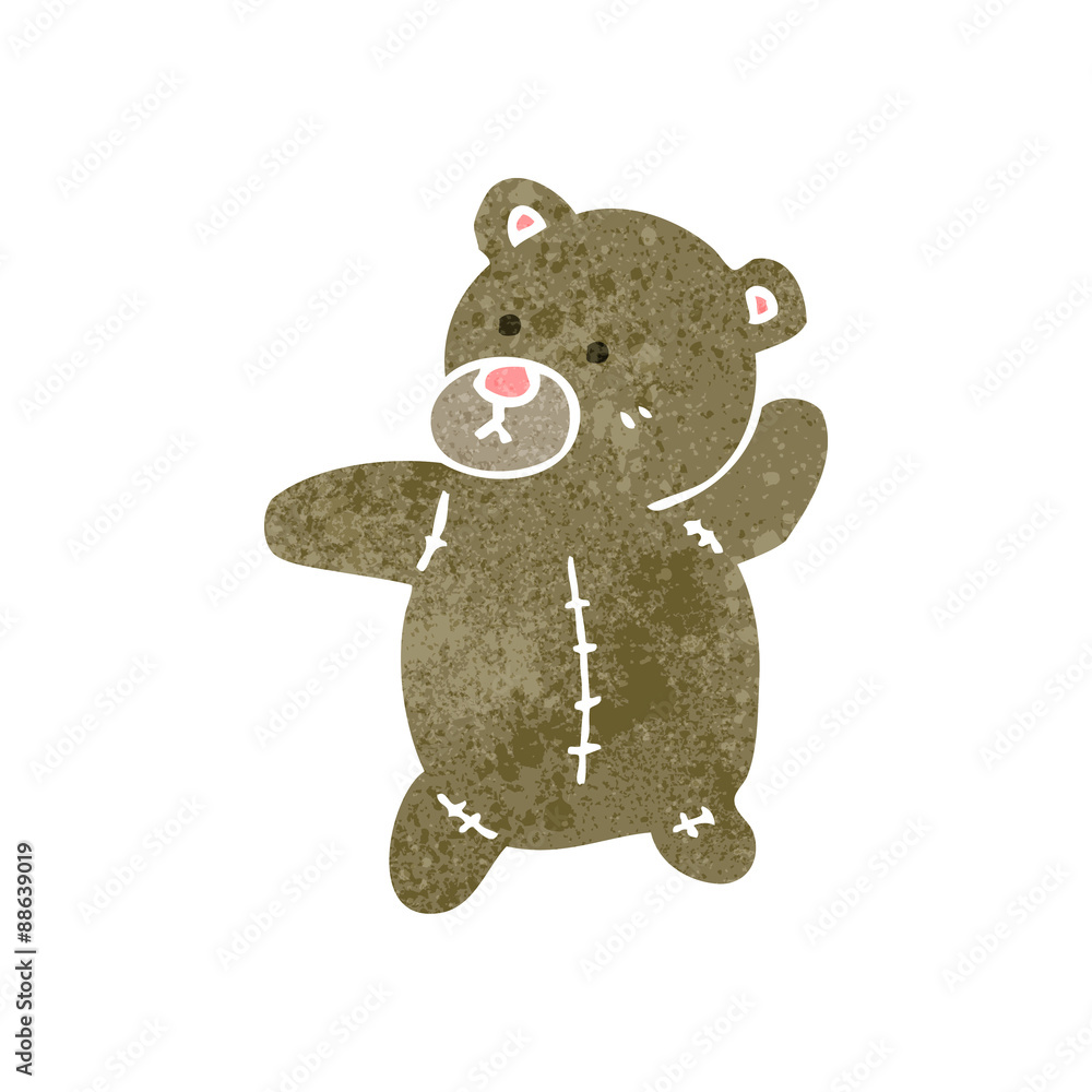 retro cartoon teddy bear retro cartoon teddy bear