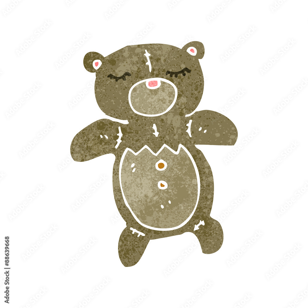 retro cartoon teddy bear retro cartoon teddy bear