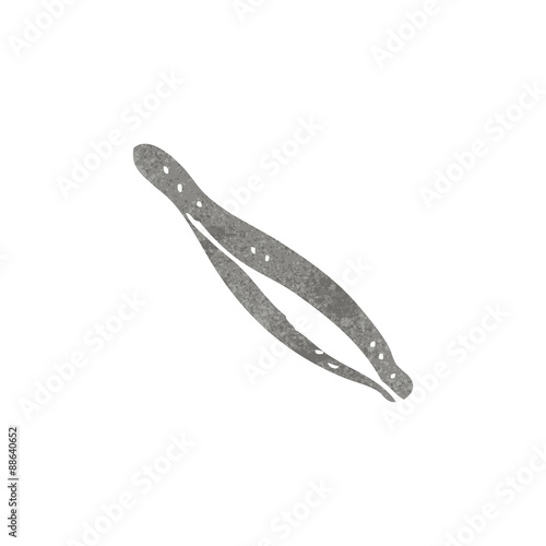 retro cartoon tweezers