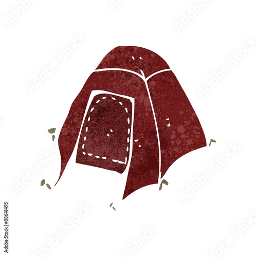 retro cartoon tent