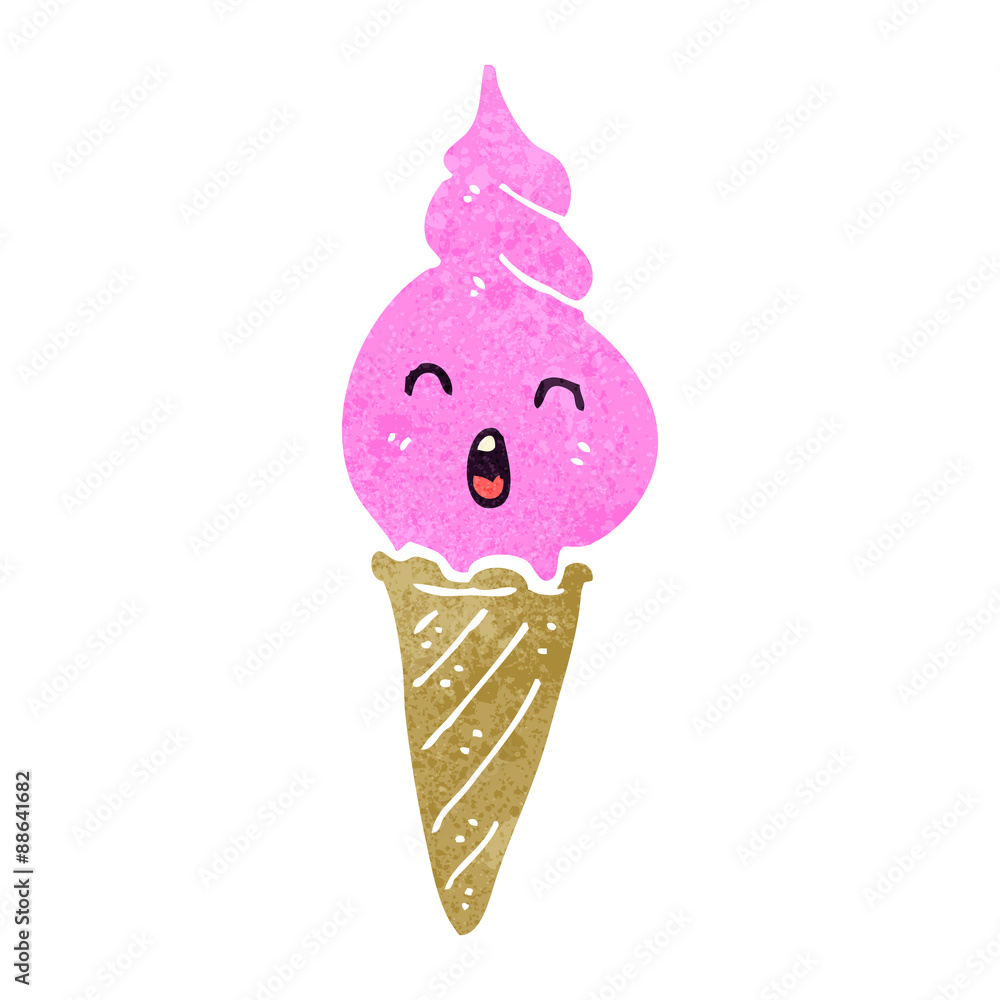 retro cartoon ice cream retro cartoon ice cream