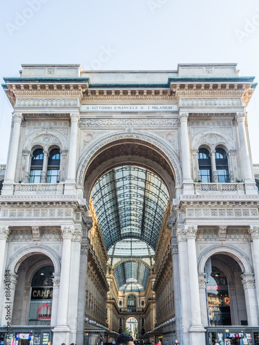 Vittorio Emanuele Gallery in the center of MIlan