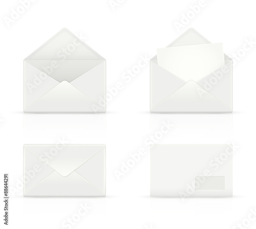 White envelopes