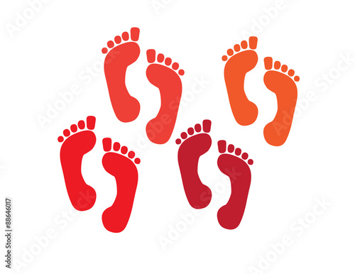 set of a print foots