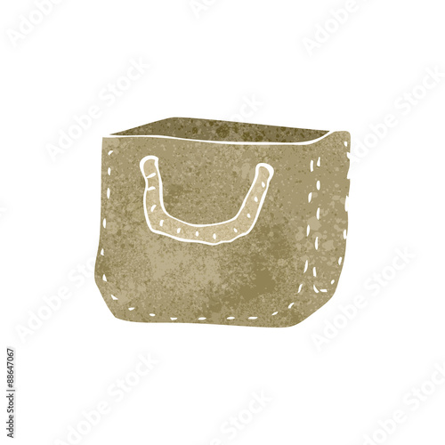 retro cartoon canvas bag