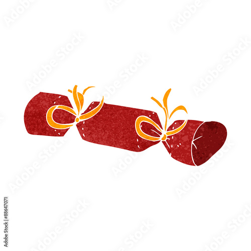 retro cartoon christmas cracker