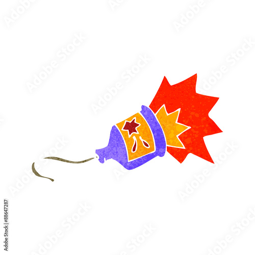 retro cartoon party popper