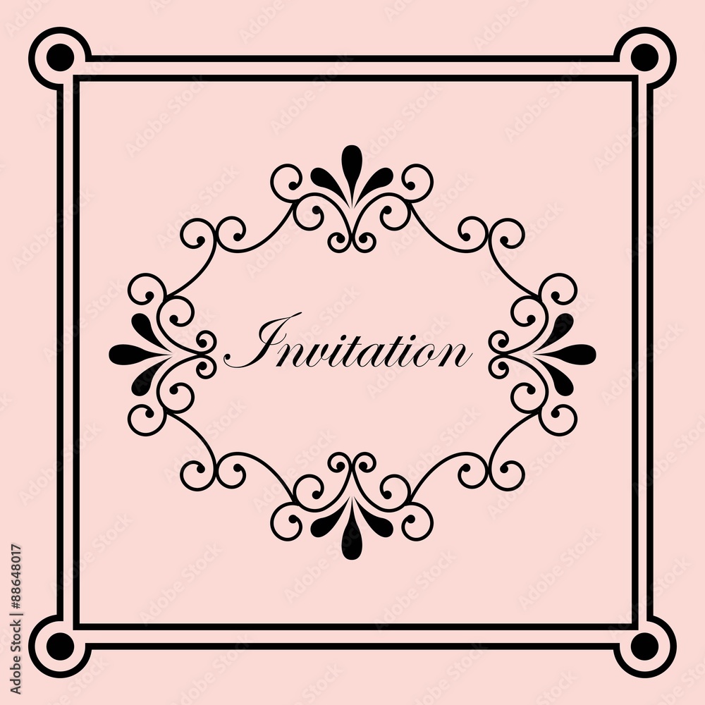 vintage invitation