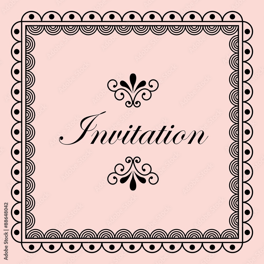vintage invitation