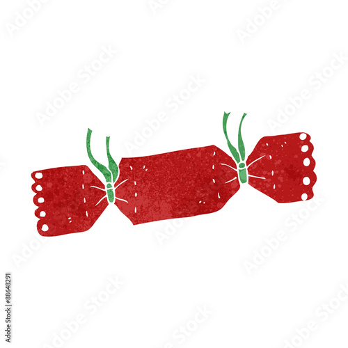 retro cartoon christmas cracker