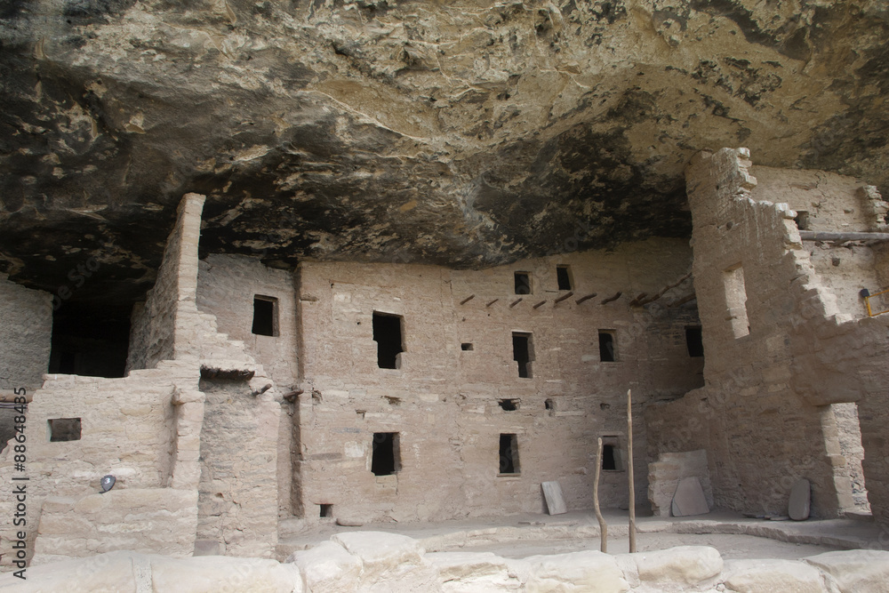 Spruce House cliff dwelling ruins.Mesa Verde National Park, Colorado