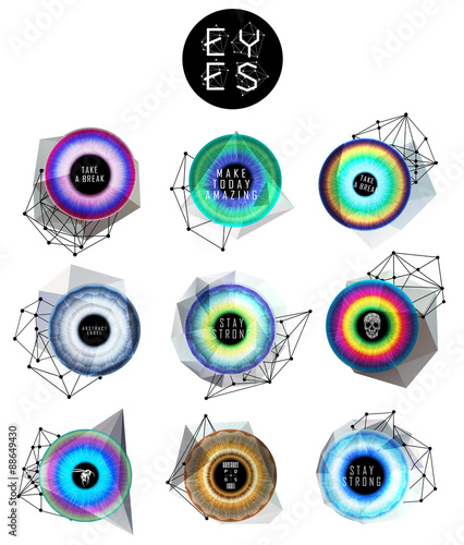  eyes collection, human pupil
