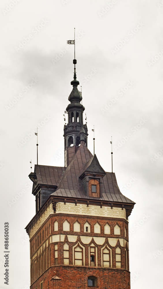 Prison tower in Gdansk. Poland 