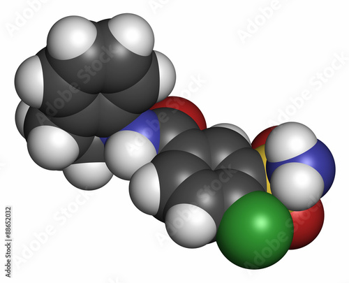 Indapamide hypertension drug molecule  diuretic . 