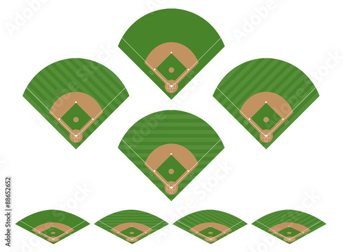 Set of Baseball Fields 2