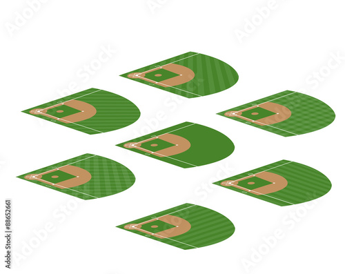 Set of Baseball Fields 3