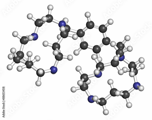 Plerixafor cancer drug molecule.  photo