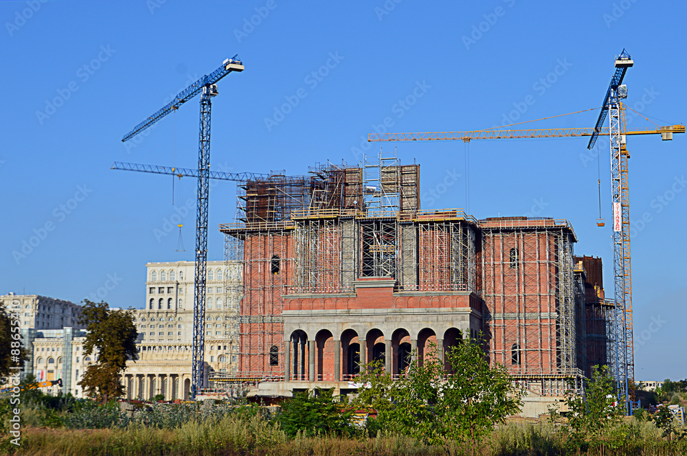 Bucharest, Romania: Romanian People's Salvation Cathedral Stock Photo |  Adobe Stock