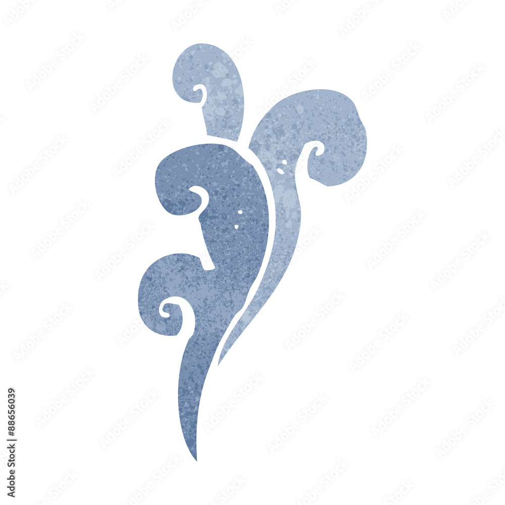 retro cartoon water splash design element retro cartoon water splash design element
