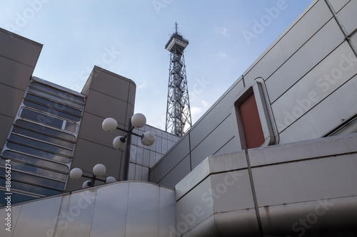 Photography historic funkturm tower berlin germany