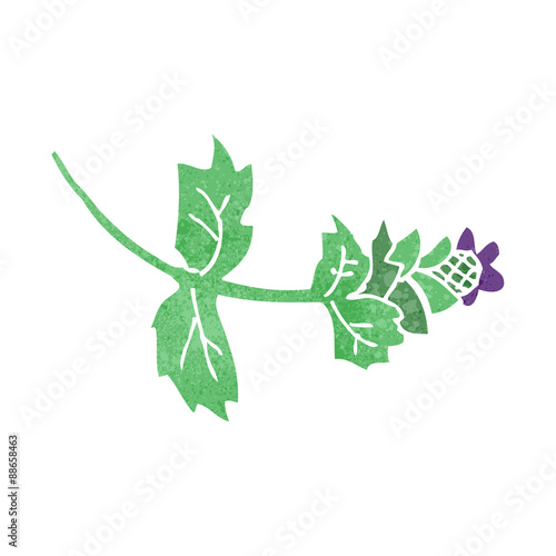 Wallpaper Mural retro cartoon flower Torontodigital.ca