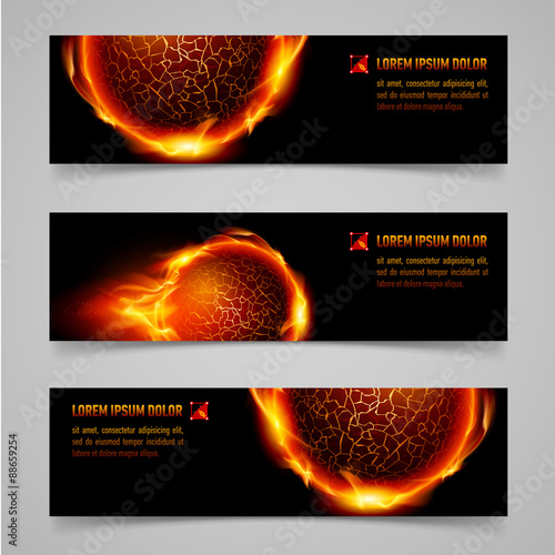 Fire banners