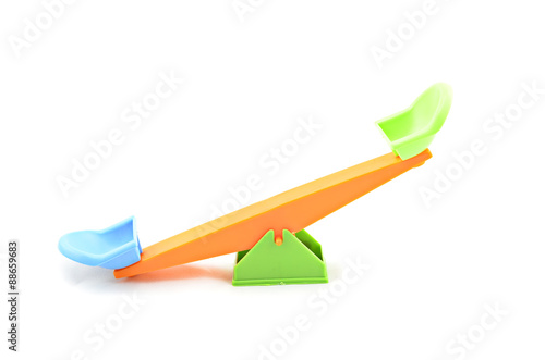 colorfull unbalance position seesaw