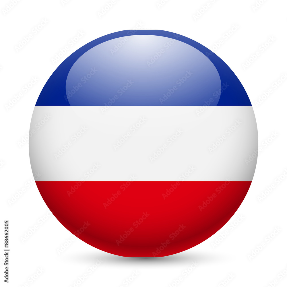 Round glossy icon of Yugoslavia Round glossy icon of Yugoslavia