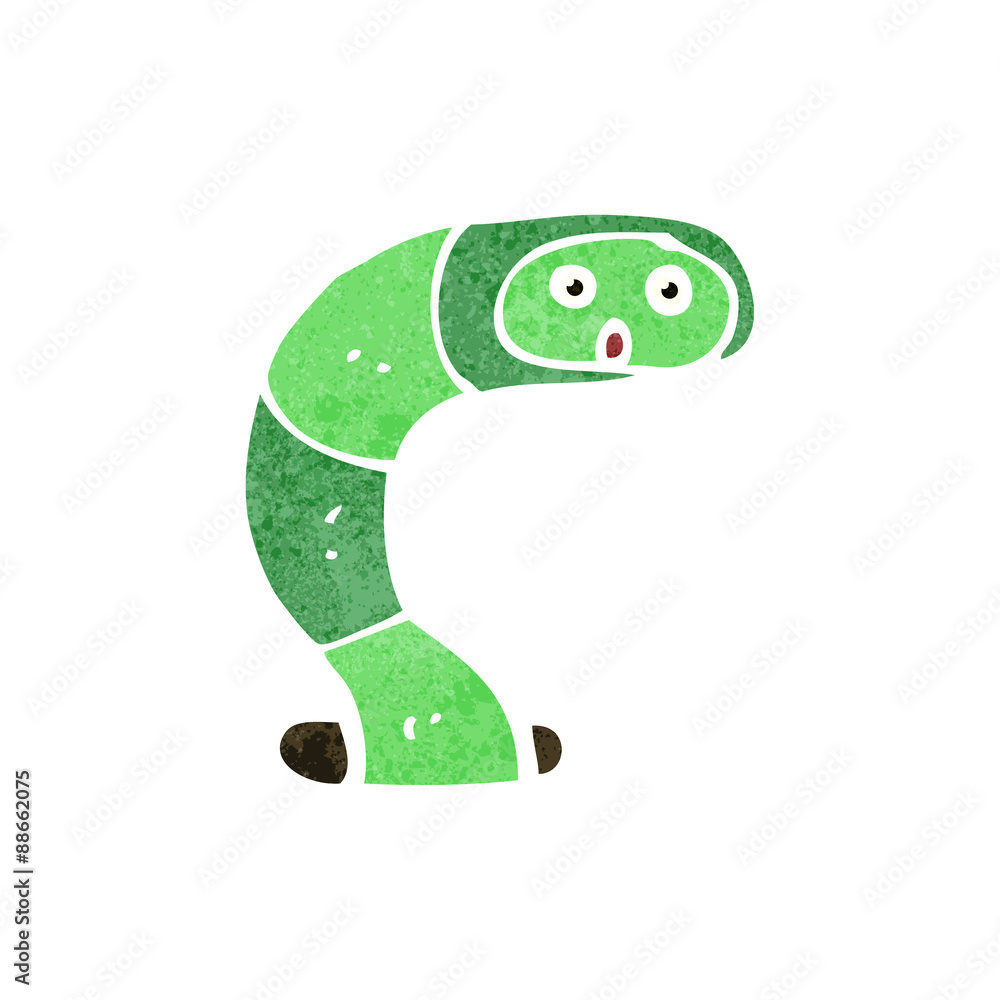 Fototapeta premium retro cartoon snake