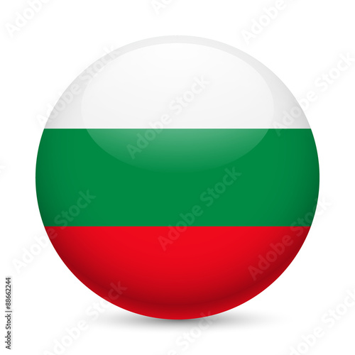 Free Download Round glossy icon of Bulgaria - GFXLoad