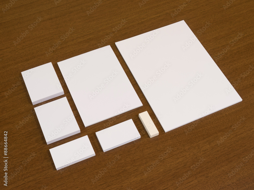 Fototapeta premium Empty set of corporate identity templates.