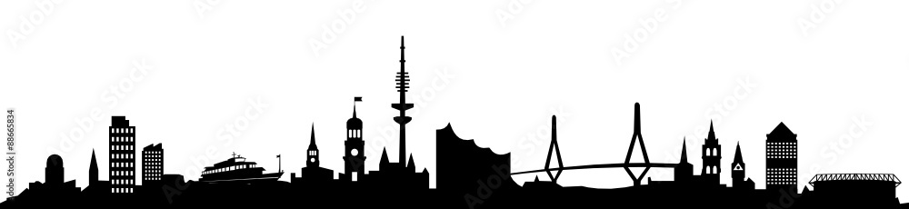 Obraz premium Skyline Hamburg