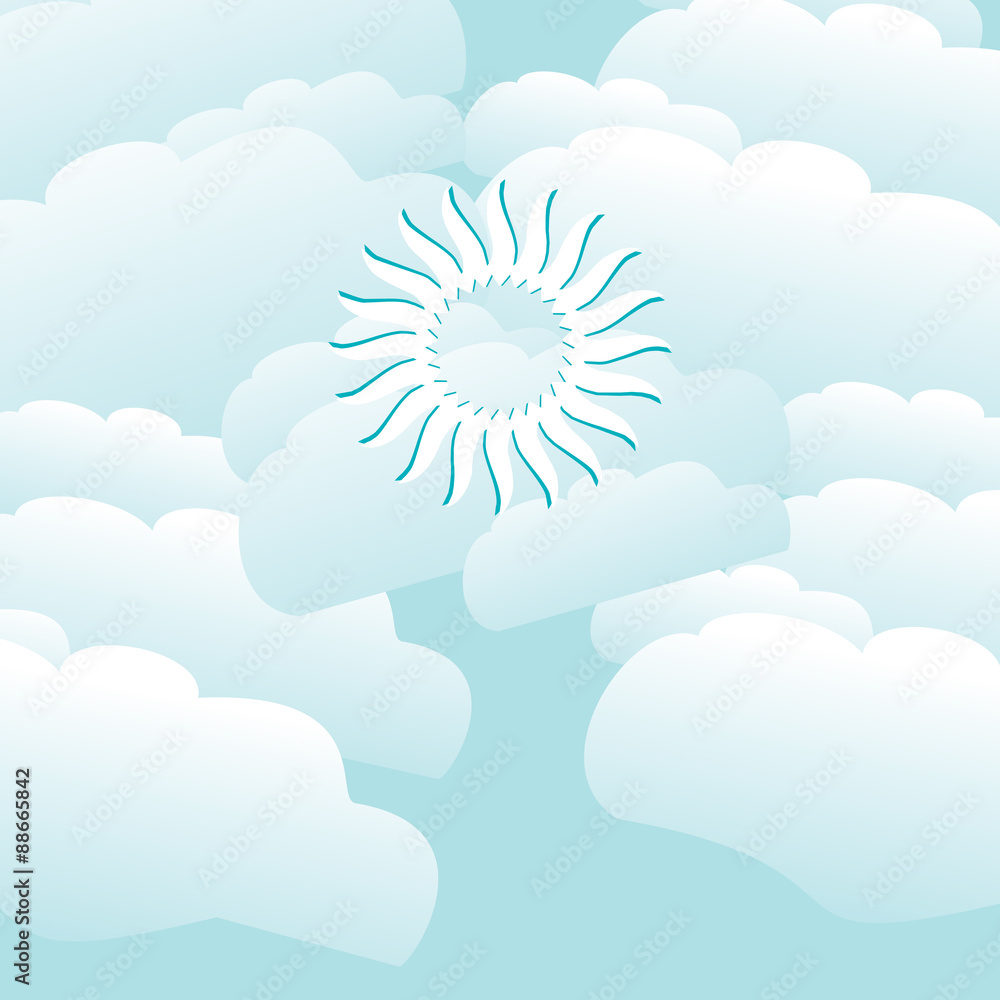 creative cloud background vector illustration creative cloud background vector illustration