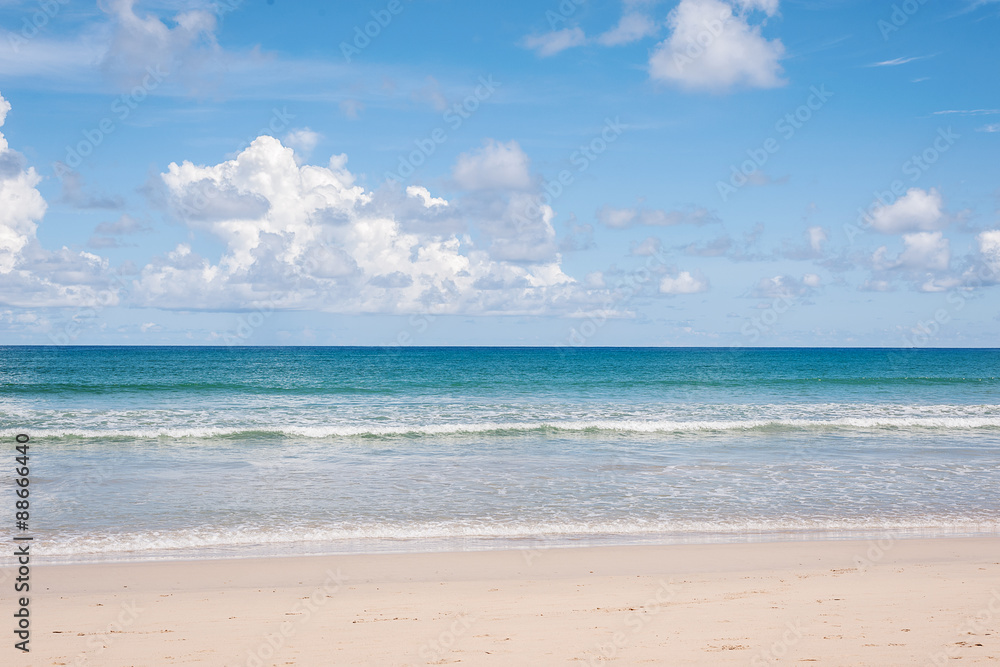 Beach and blue sea