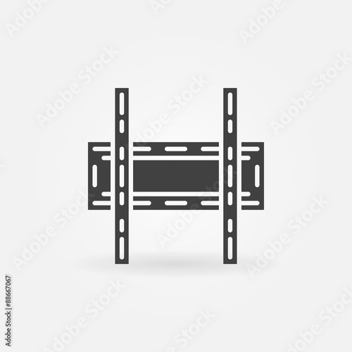 TV wall bracket icon