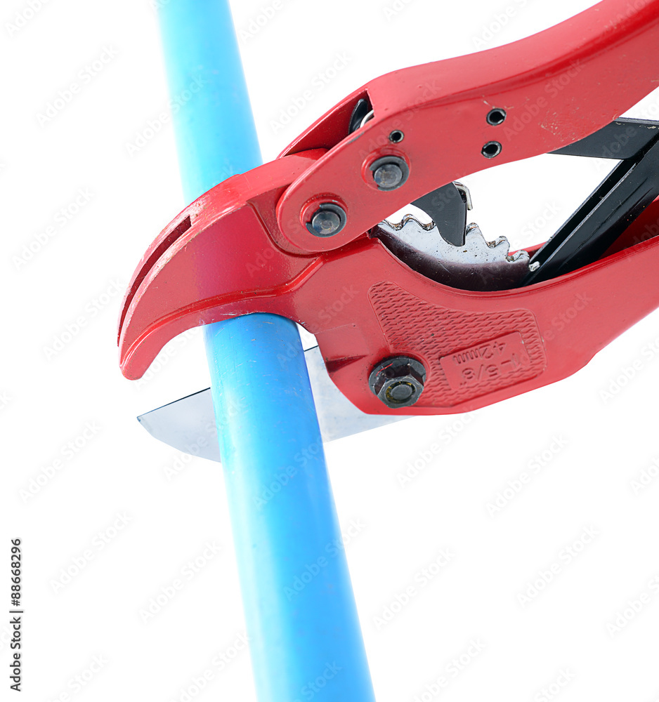 isolated pvc pipe cutter isolated pvc pipe cutter